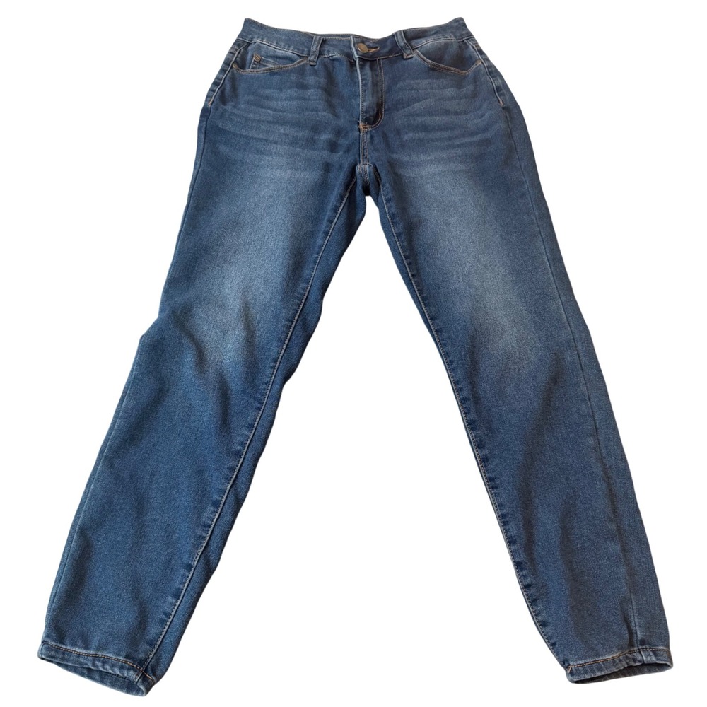 Tahari Women Medium Wash Skinny Jeans Size 4 27 High Rise Denim Blue